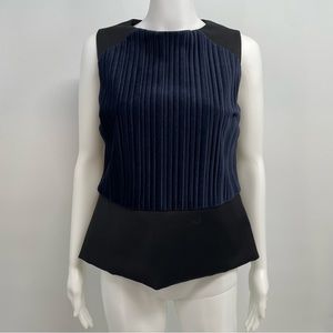 Snider Blouse Women’s S Blue Sleeveless Velvet Classic Lined